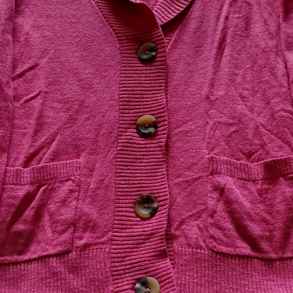 Button-up lapel collar cardigan (NWOT) - Picture 2 of 4